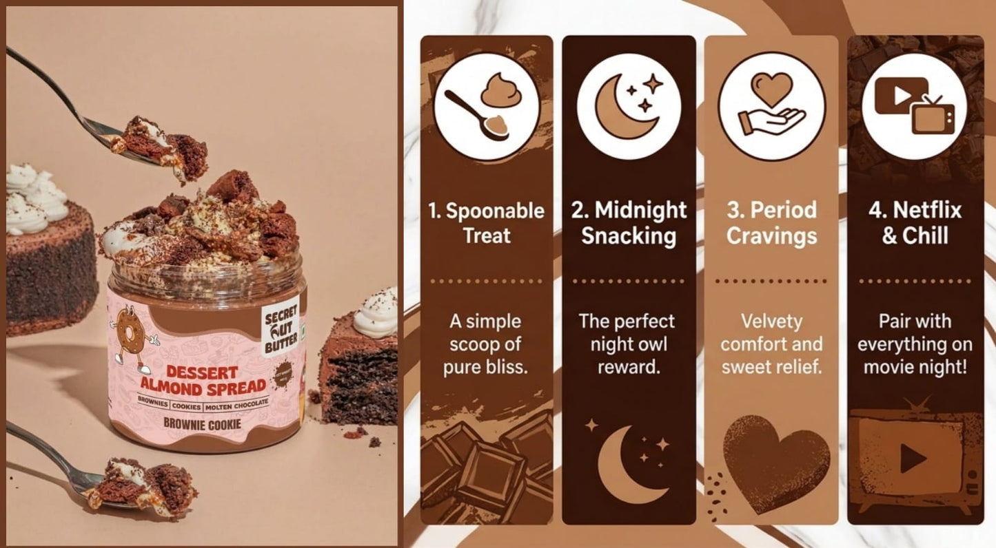 Brownie Cookie Dessert Almond Butter