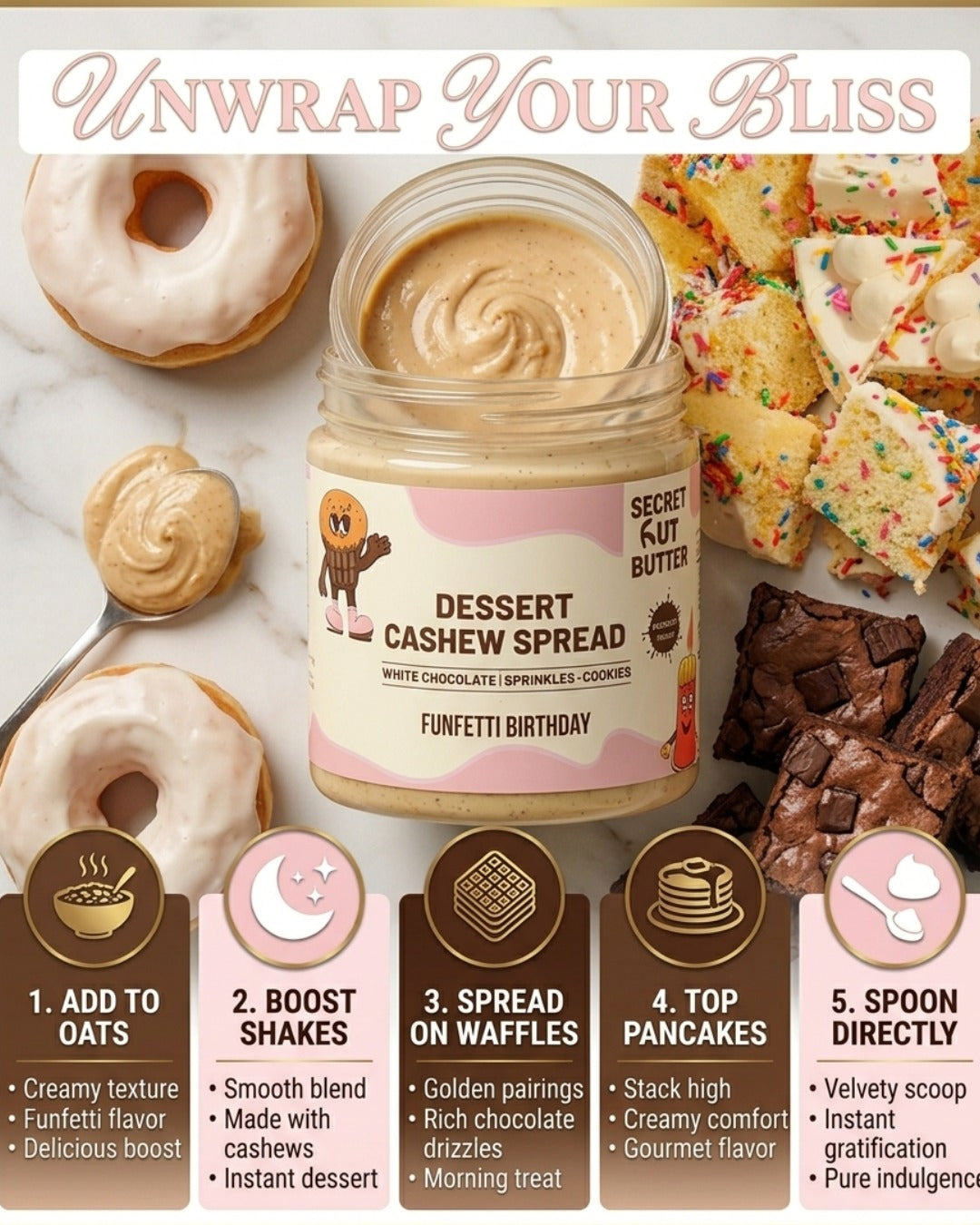 Funfetti Cashew Butter