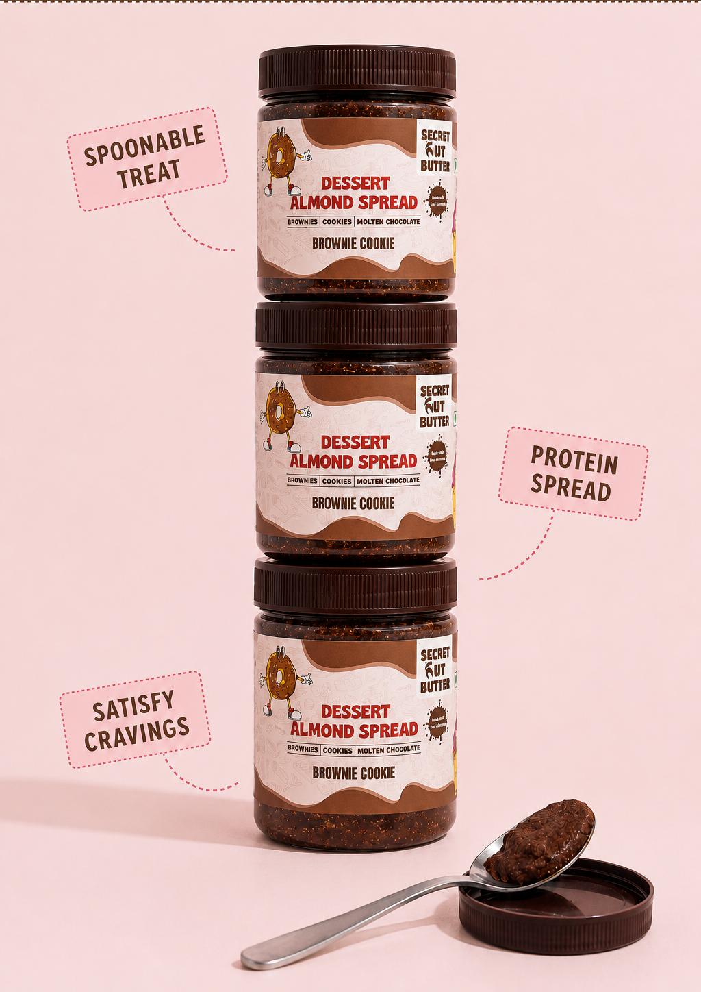 Brownie Cookie Dessert Almond Butter