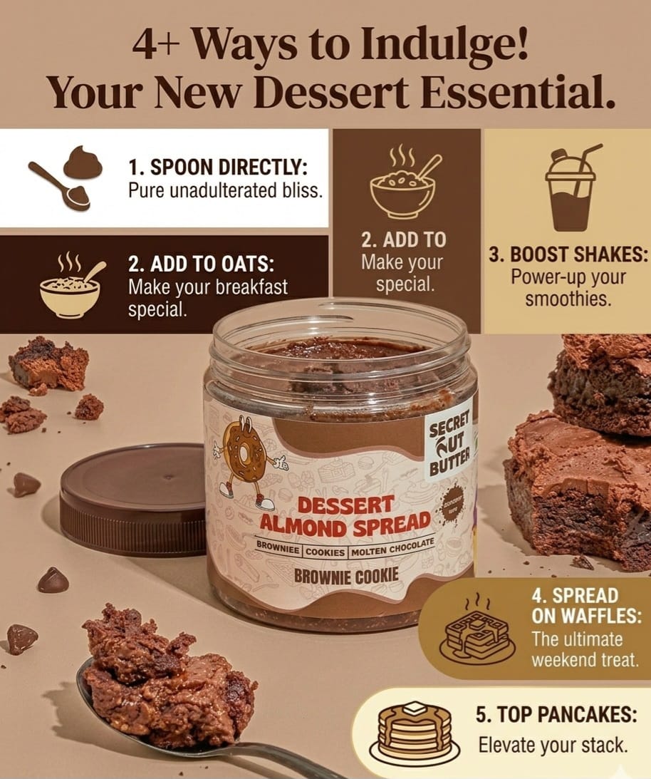 Brownie Cookie Dessert Almond Butter