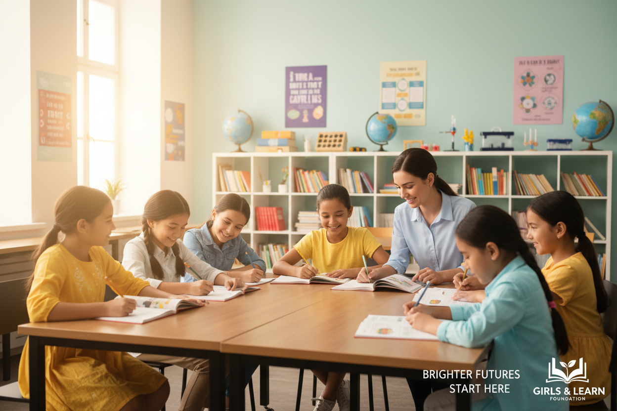 girl child non profit organisation , helping them to study and grow